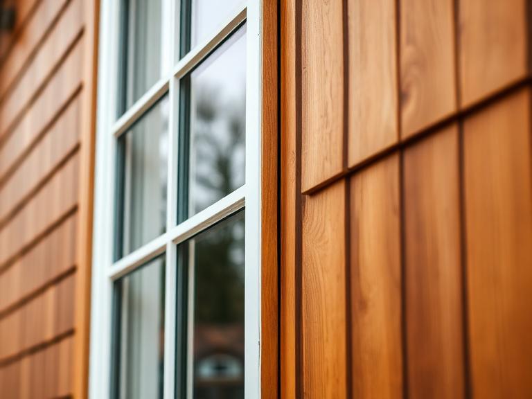 Fönster i trä med aluminiumbeklädnad utvändigt